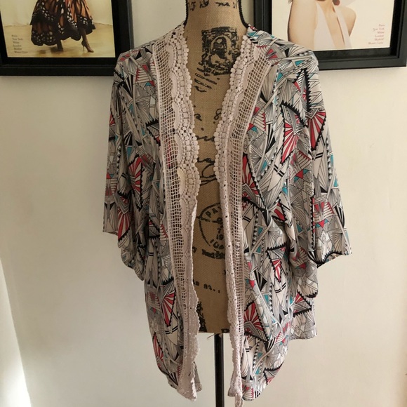 Xhilaration Tops - Aztec polyester cover up